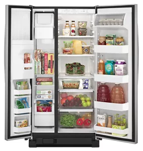 Amana ABB2224BRW 33-inch Wide Bottom-Freezer Refrigerator with  EasyFreezer(TM) Pull-Out Drawer - 22 cu. ft. Capacity, Simon's Furniture