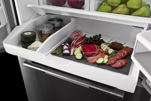 Temperature-Controlled Gourmet Bay™ Drawer with Self-Opening Lid