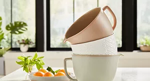 KitchenAid 5 Quart Ceramic Bowl for all KitchenAid 4.5-5 Quart Tilt-Head  Stand Mixers KSM2CB5TLW, White Chocolate Textured