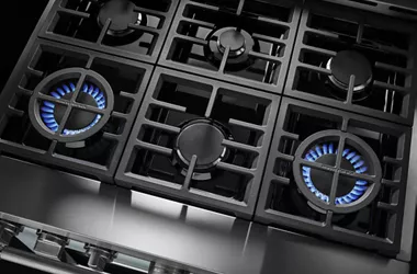 KitchenAid 36 Smart Commercial-Style GAS Range with 6 Burners (KFGC506JMH)