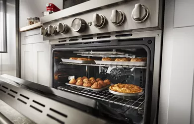 KFGC558JBK by KitchenAid - KitchenAid® 48'' Smart Commercial-Style Gas  Range with Griddle
