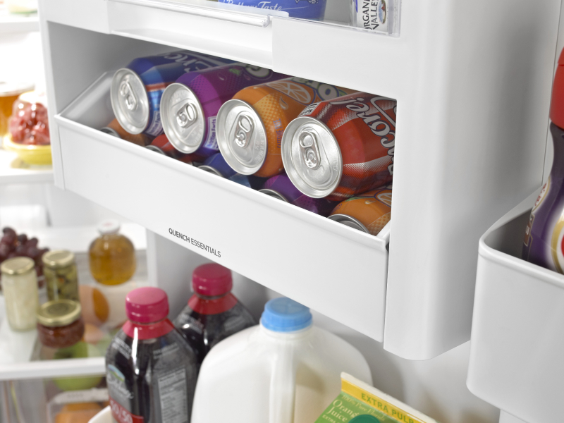 Refrigerator can storage