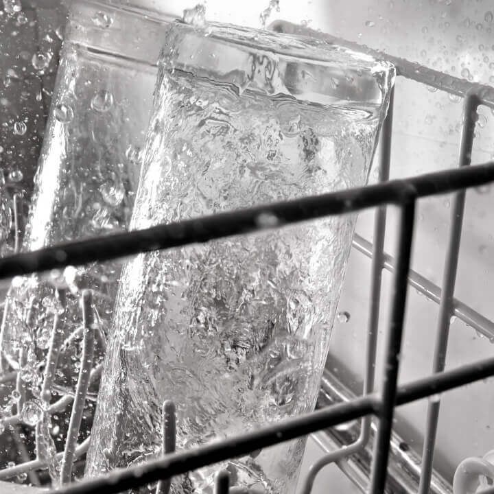 Glass in dishwasher Glass in dishwasher