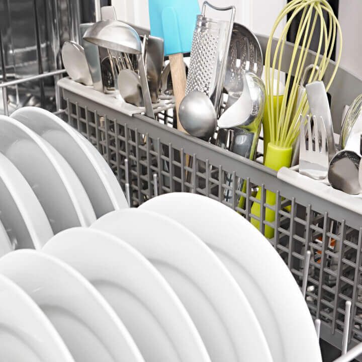 Silverware loaded in Amana® dishwasher Silverware loaded in Amana® dishwasher