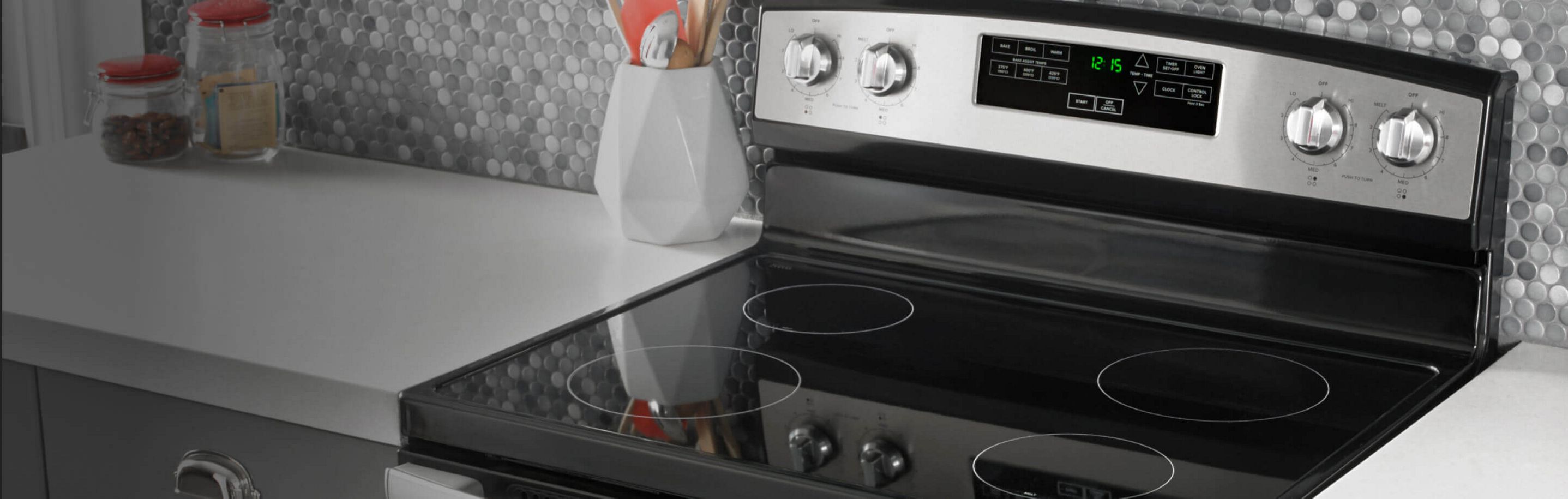 Amana® range with electric cooktop