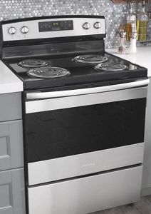 amana glass top electric range