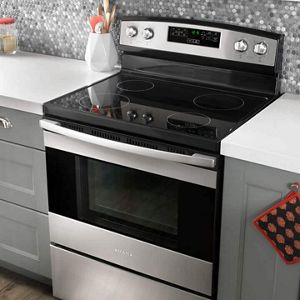 amana glass top stove