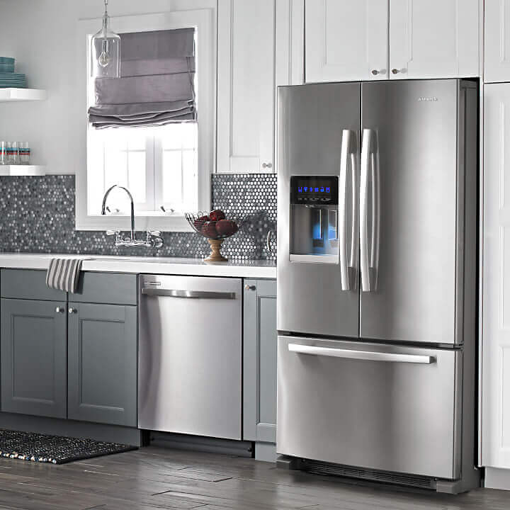 Amana® refrigerator and dishwasher
