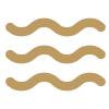 An icon of waves. 