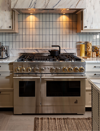 An image of the kitchen featuring a JennAir® Range.
