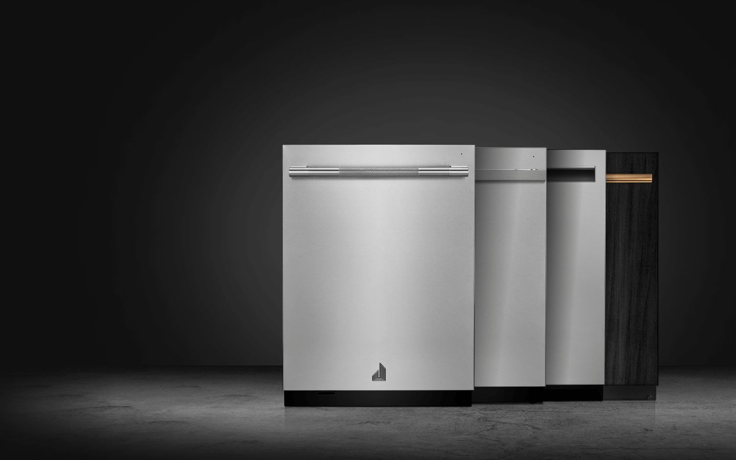 Four JennAir® Dishwashers in different styles.