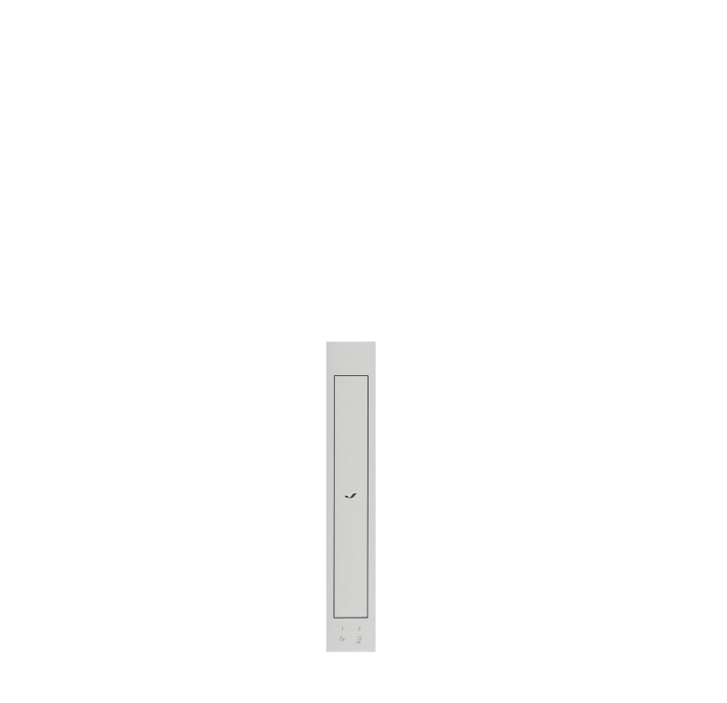 A 4-inch downdraft ventilation strip.