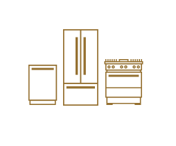 A series of icons of different appliances.