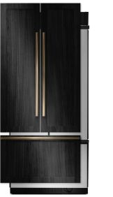 A JennAir® 36-inch french door refrigerator. 