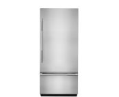 A JennAir® bottom freezer built-in refrigerator. 