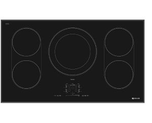A JennAir® 36-inch induction with tap touch cooktop pair.
