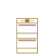 An icon of a double wall oven.