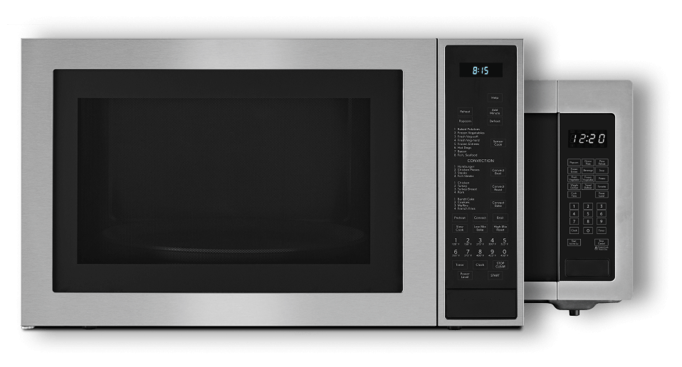 JennAir® Countertop Microwaves in two configurations.