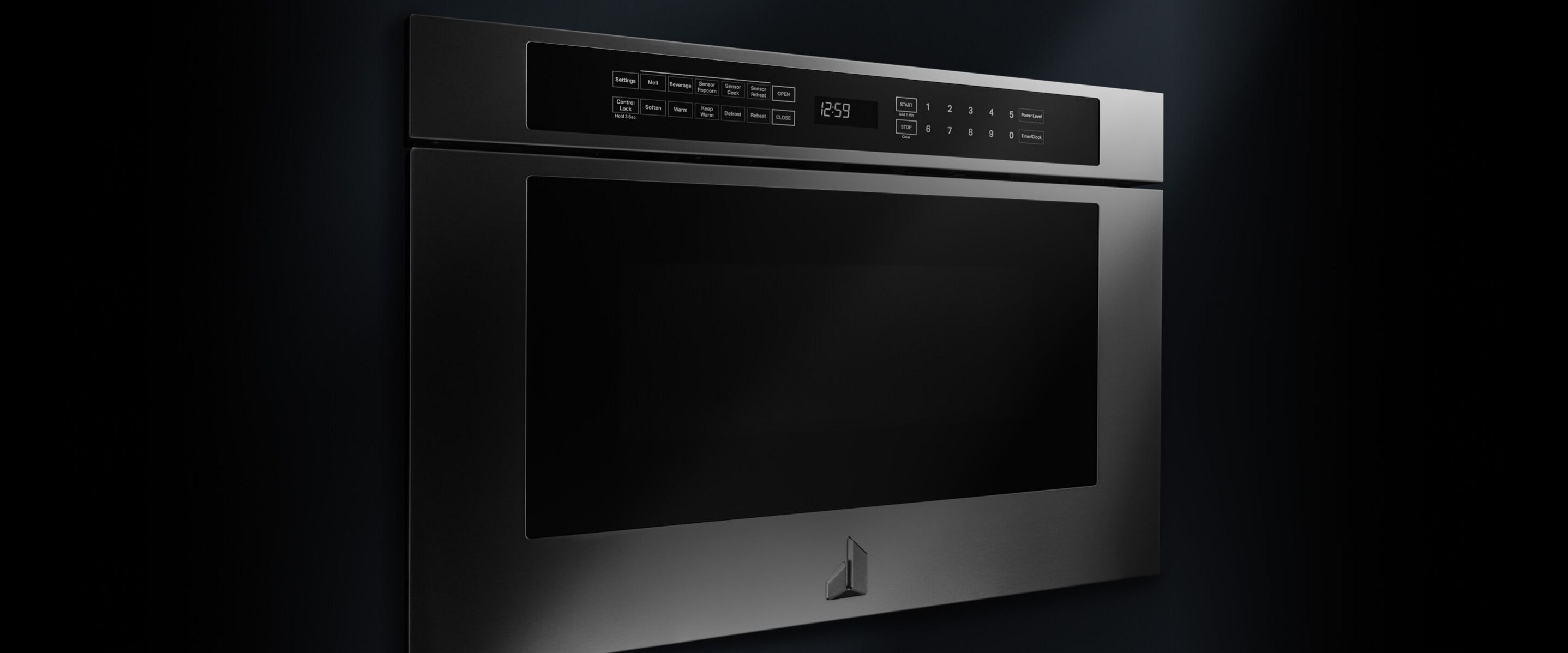 A JennAir® Built-In Microwave, also called a Speed Oven.
