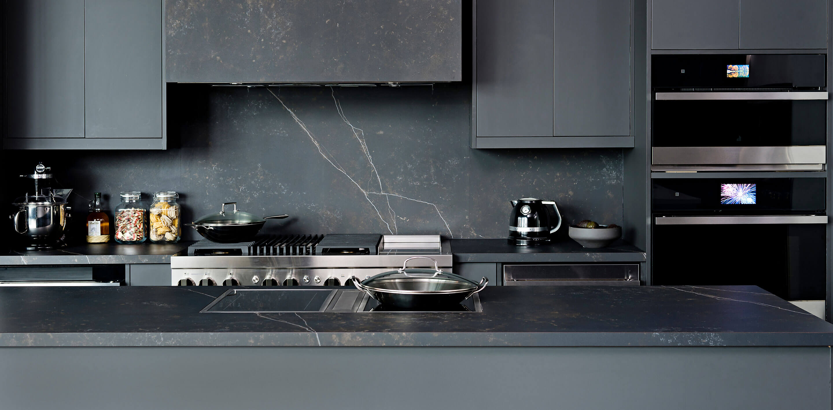 A JennAir® kitchen featuring a suite of appliances.