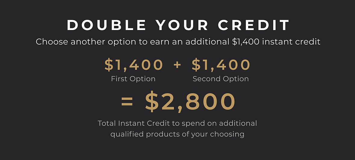 How to double your earned instant credit.