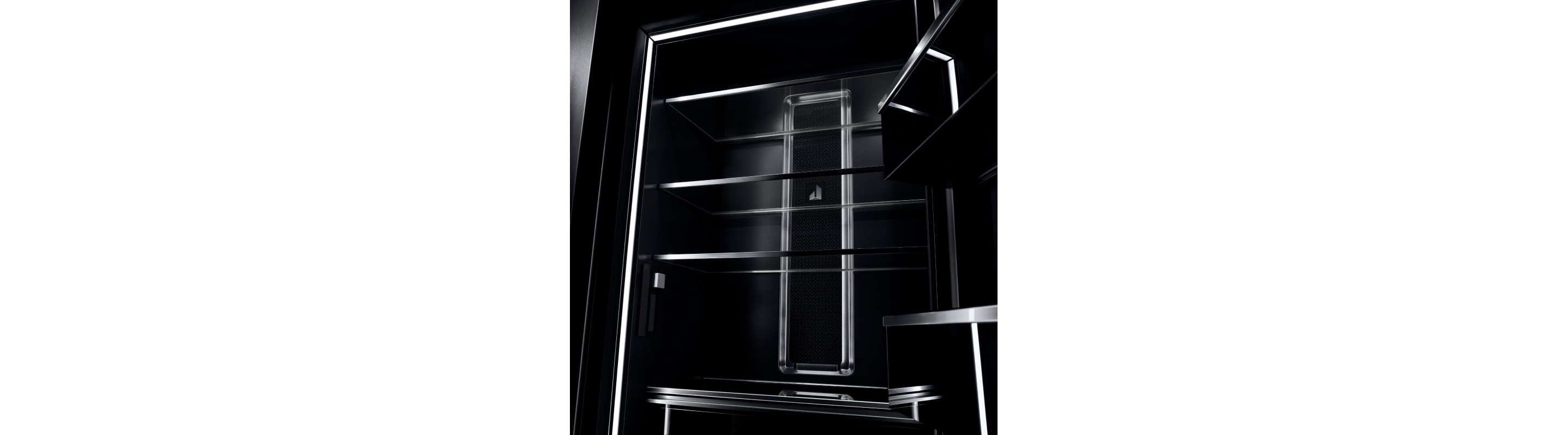 The rich black Obsidian Interior of a JennAir® Column.