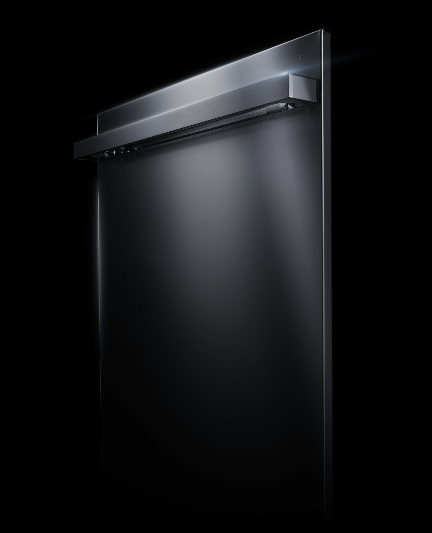 A profile of a JennAir® NOIR™ Design dishwasher.