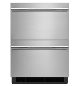 A JennAir® double refrigerator drawer.