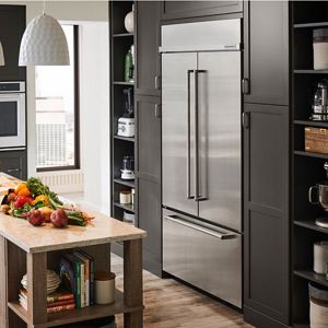 A KitchenAid Built-In Refrigerator