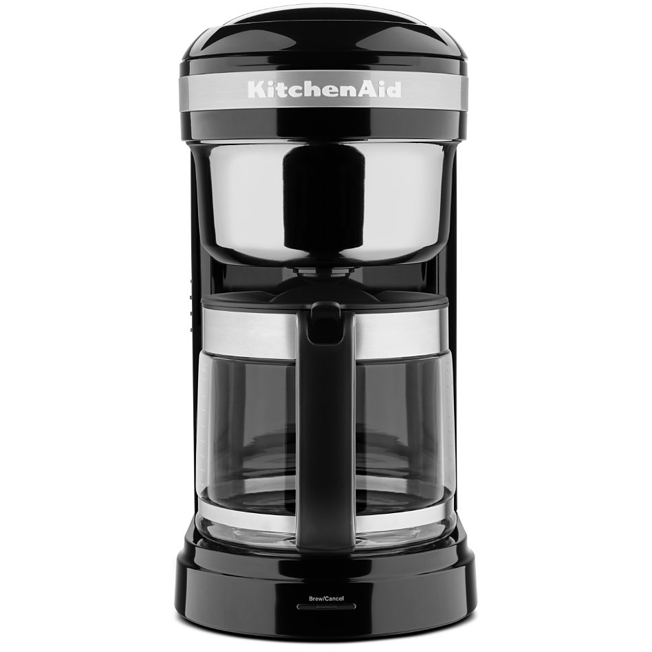 Black programmable coffee maker