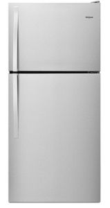 Réfrigérateur à porte simple à congélateur supérieur KitchenAid
