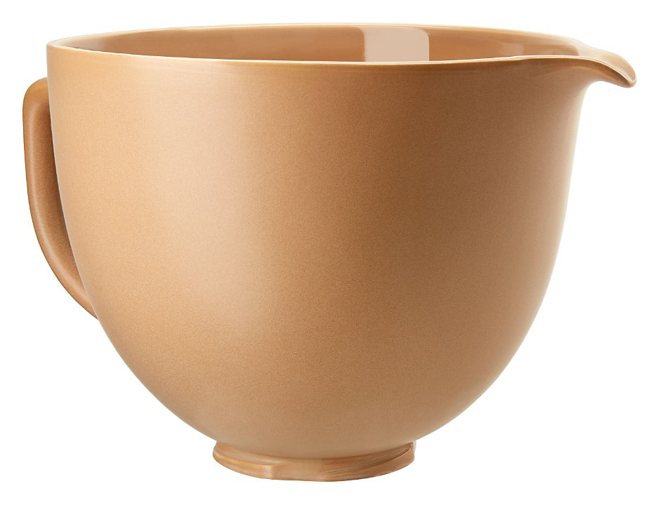 A ceramic mixing bowl for a KitchenAid Stand Mixer