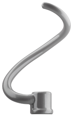 Crochet pétrisseur en spirale pour batteur sur socle KitchenAid.