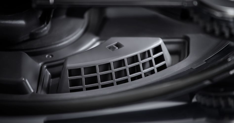 Le filtre d'un lave-vaisselle KitchenAid.