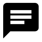 communication symbol representing chat