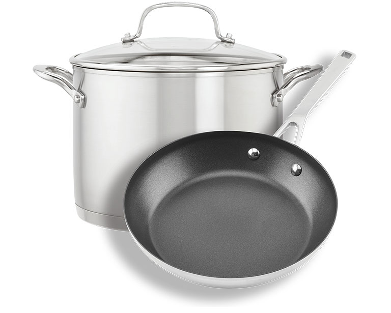 A ready pot and skillet