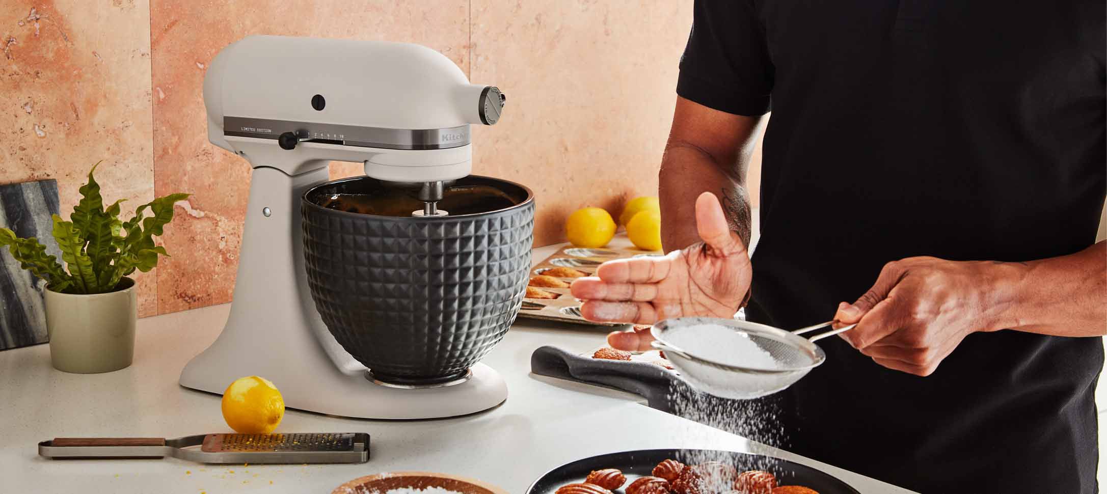 A Limited Edition Stand Mixer with a Stainless Steel Bowl.