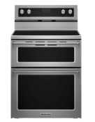 A KitchenAid® Double Oven Range.