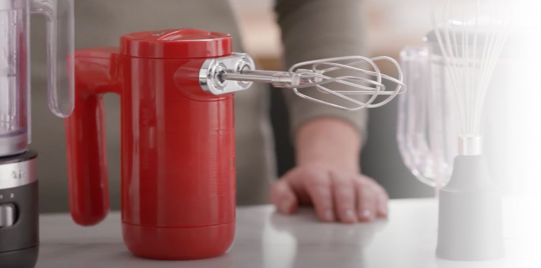 KitchenAid® cordless hand mixer.