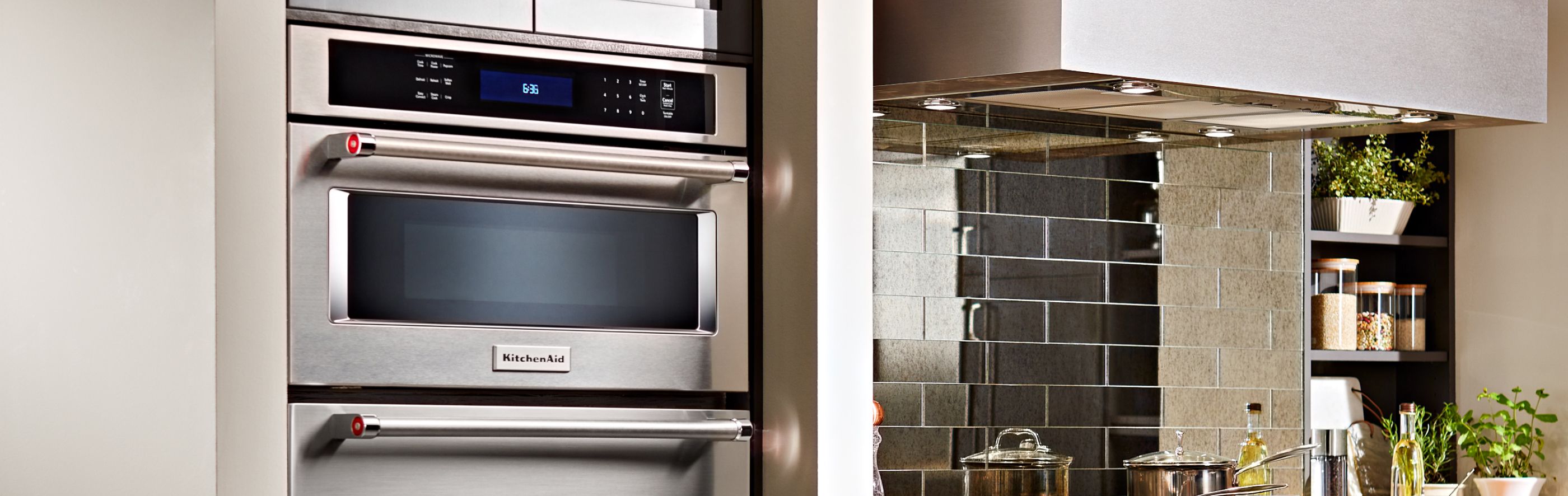 KitchenAid® Built-In Microwave in kitchen