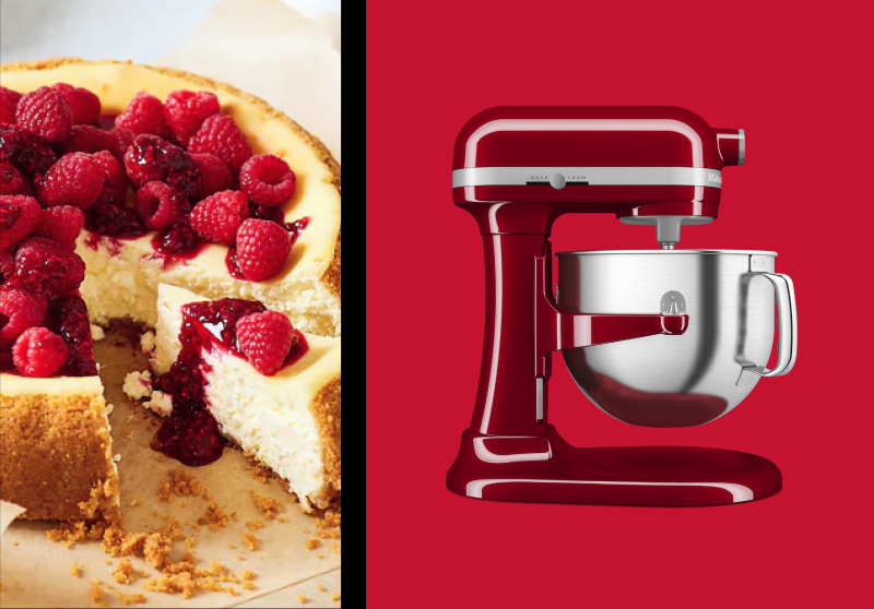 A KitchenAid® stand mixer.