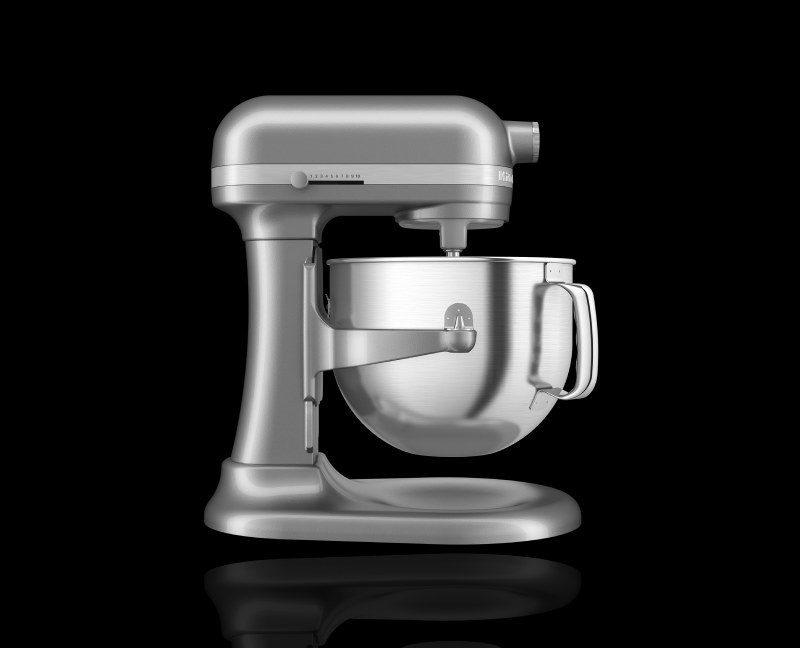A stand mixer from KitchenAid brand.