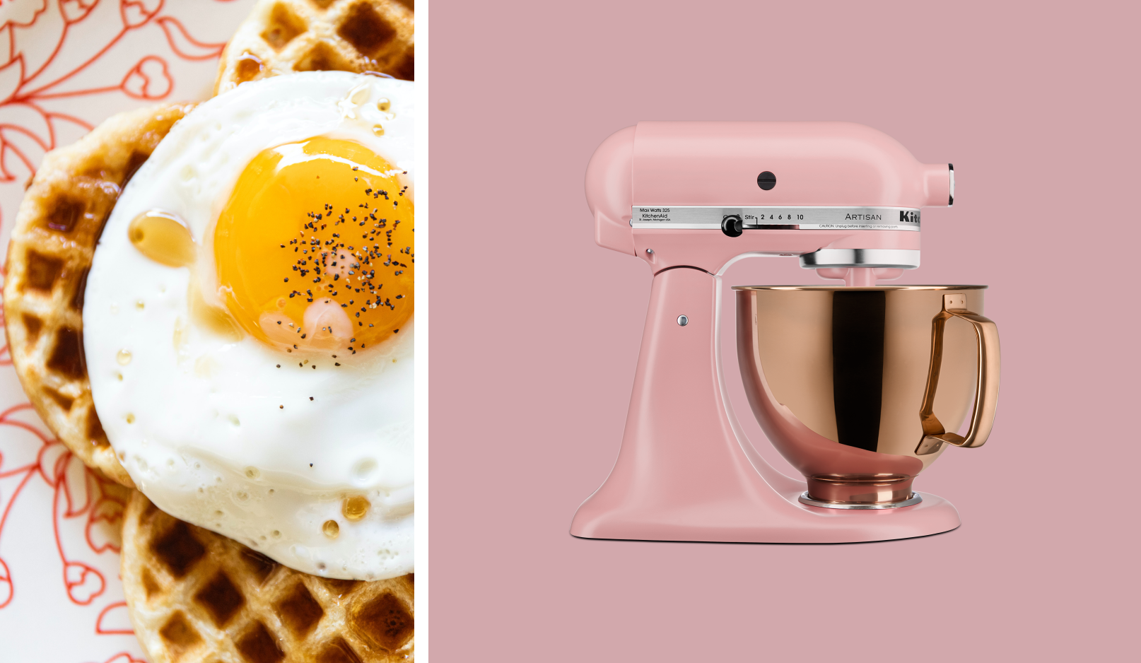 A KitchenAid® stand mixer.