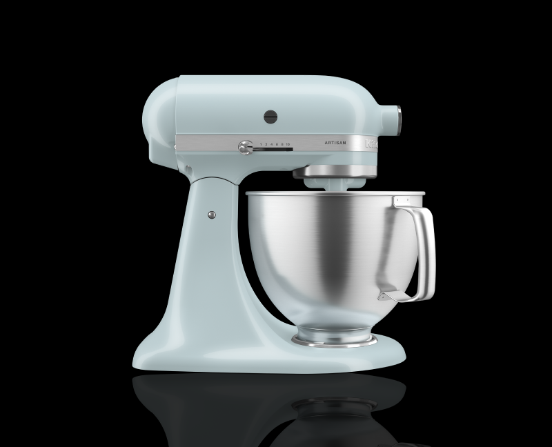 A stand mixer from KitchenAid brand.