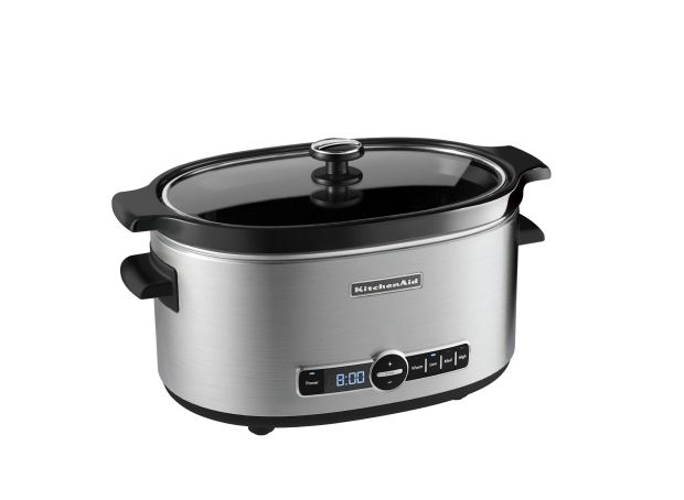 KitchenAid® Slow Cooker with Solid Glass Lid.