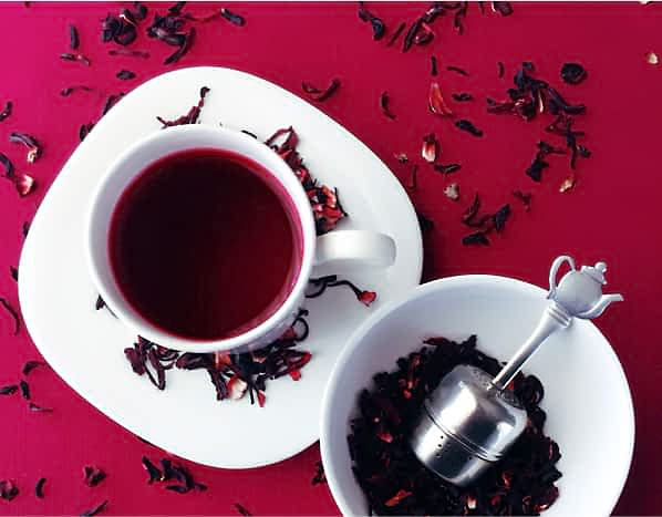 Hibiscus tea.