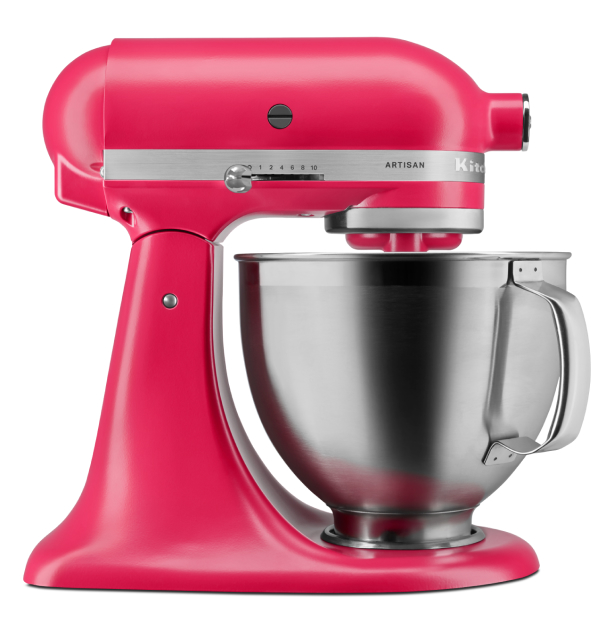 An Artisan® Series Stand Mixer in Hibiscus.