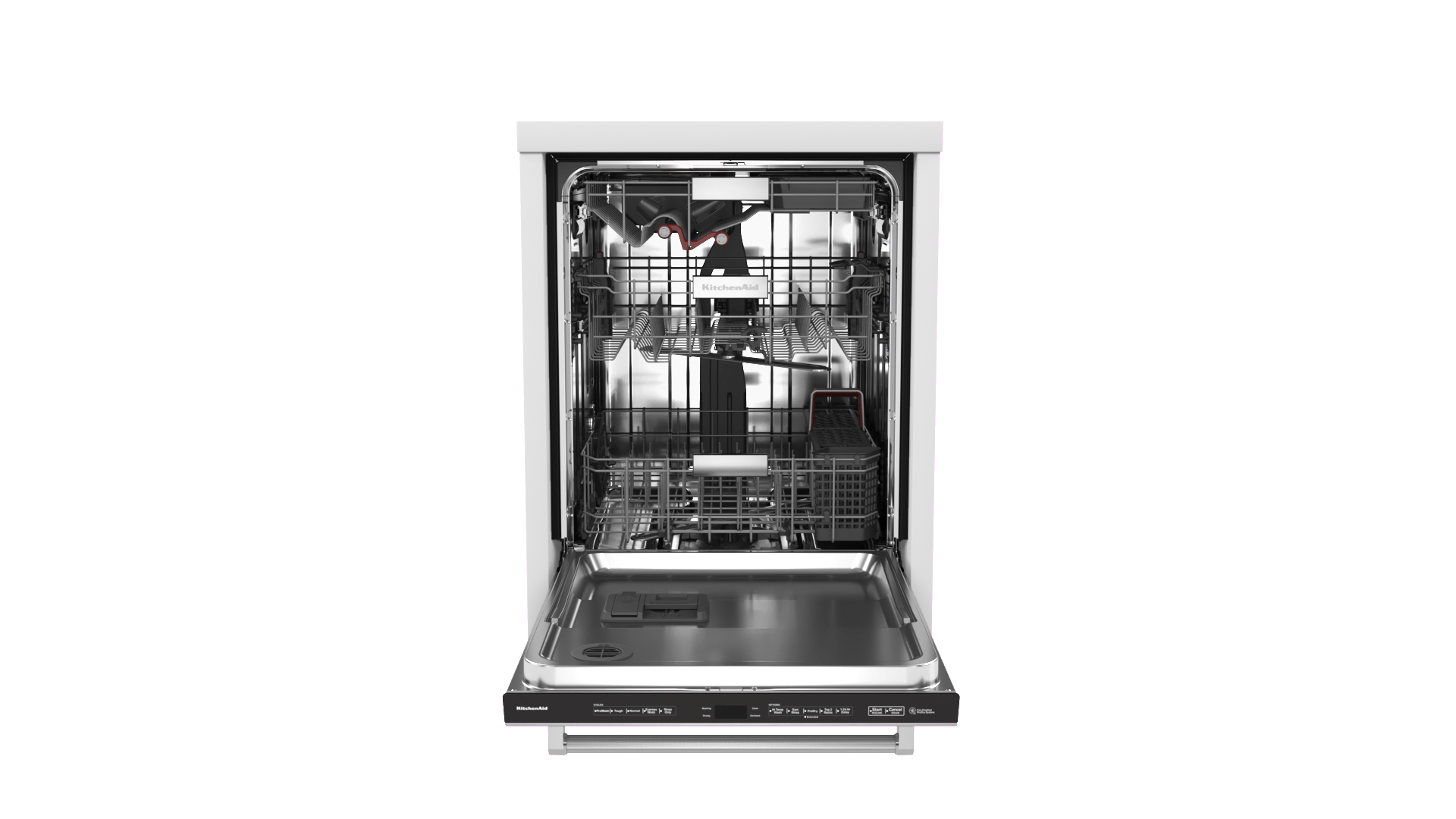 KitchenAid 44 DBA BuiltIn Bar Handle Dishwasher With FreeFlex 3rd Rack