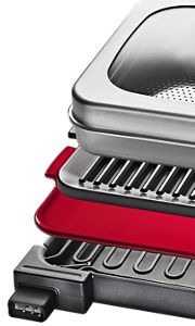 3 aditamentos para el Smart Oven+, los cuales son Gril, Piedra para Hornear y Vaporera.