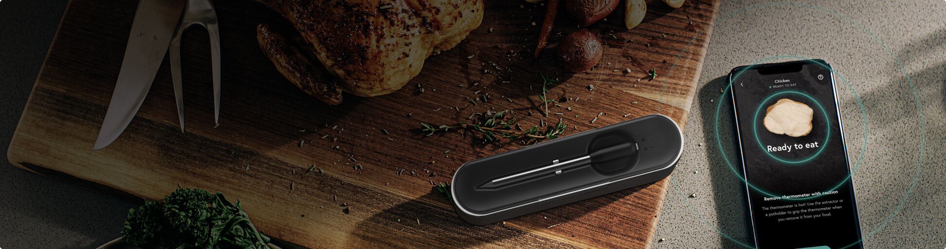Yummly® Smart Meat Thermometer.